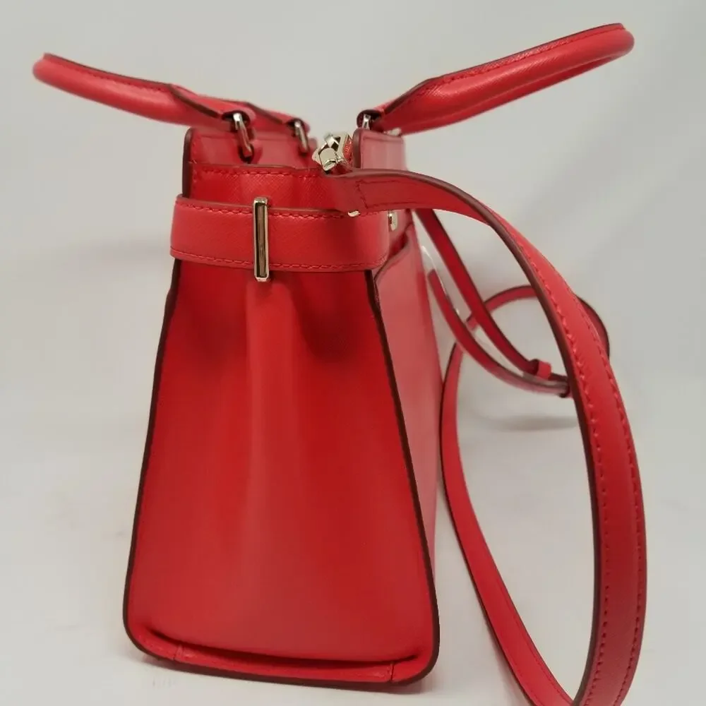 Kate Spade NEW Red Medium Satchel Handbag Zipper Closer‎ Comfortable Women's Bag